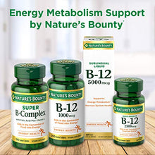 Load image into Gallery viewer, Vitamin B12 by Nature&#39;s Bounty, Vitamin Supplement, Supports Energy Metabolism and Nervous System Health, 1000mcg, 200 Tablets
