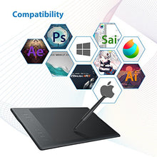 Load image into Gallery viewer, Huion Inspiroy Q11K Wireless Graphics Drawing Tablet Digital Art Tablet with 8192 Pressure Sensitivity 8 Express Keys Glove-11inch, Compatible with Mac Windows
