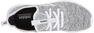 adidas womens Cloudfoam Pure Running Shoe, White/White/Black, 8.5 US