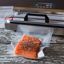 Load image into Gallery viewer, 150 Vacuum Sealer Storage Bags for Food Saver, Seal a Meal Vac Sealers, 50 Each Bag Size: Pint 6x10, Quart 8x12, Gallon 11x16 BPA Free, Sous Vide Vaccume Safe Commercial Grade Universal Bag Avid Armor
