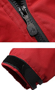 AbelWay Women's Outdoor Mountain Waterproof Windproof Fleece Ski Hooded Jacket Rain Coat(Black,S)