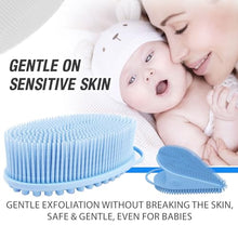 Load image into Gallery viewer, Avilana Exfoliating Silicone Body Scrubber Easy to Clean, Lathers Well, Long Lasting, and More Hygienic Than Traditional Loofah
