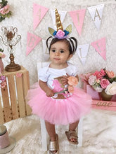Load image into Gallery viewer, belababy Baby Girl Tutu Pink 5 Layers Dress Up Skirt, 0-24 Months, Pink
