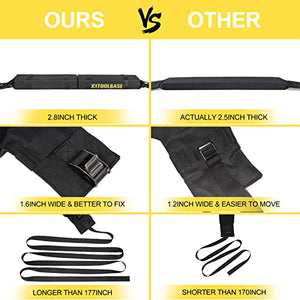 The Soft Roof Rack Pads for Kayak/Sup/Paddleboard/Canoe/Snowboard/Windsurfing, Universal Surfboard Racks for Car Include Tie-Down Straps, Block Surf Racks Suit Cars, SUV, Trucks