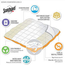 Load image into Gallery viewer, True North by Sleep Philosophy 3M Scotchgard 300TC Quilted Down Comforter 100% Cotton Sateen Cover Downproof, Feather Blend Duvet Insert Modern Luxe All Season Bed Set, King, White Maxi Warm
