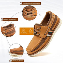 Load image into Gallery viewer, Kkyc Premium Mens Shoes Classic Casual Shoes Comfortable Loafers Slip on Boat Shoes 7 M (Camel)
