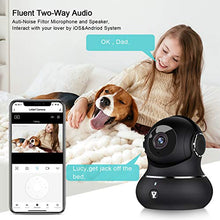 Load image into Gallery viewer, Indoor Security Camera, Littlelf 1080P Home WiFi Wireless IP Camera for Pet/Baby Monitor with Motion Tracking, 2-Way Audio, Night Vision Cloud (Black)

