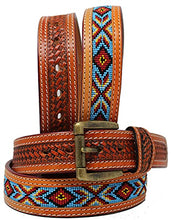 Load image into Gallery viewer, Western Beaded Genuine Leather Belt For Men and Women AF26RT31-36
