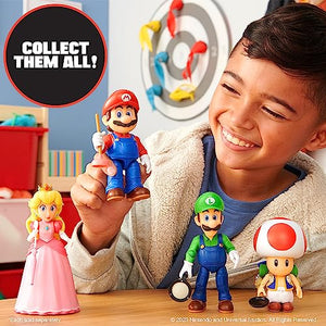 The Super Mario Bros. Movie - 5 Inch Action Figures Series 1 – Mario Figure with Plunger Accessory