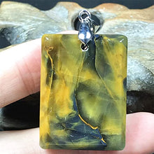 Load image into Gallery viewer, Natural Pietersite Stone Pendant Pietersite Crystal Stone Jewelry For Women Men Healing Energy Luck Gift 34x25x9mm rectangle Beads Silver Rare Gemstone AAAAA
