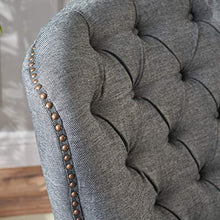 Load image into Gallery viewer, Christopher Knight Home Tafton Fabric Club Chair and Ottoman Set, 2-Pcs Set, Grey
