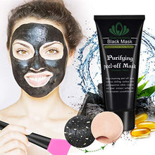 Load image into Gallery viewer, Blackhead Remover Mask, Blackhead Peel Off Face Mask 3-in-1 Blackhead Remover Charcoal Mask with Blackhead &amp; Pimple Comedone Extractors and Silicone Brush,Deep Cleansing Black Mask
