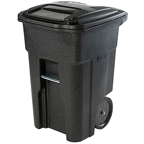 190 Qt / 48 Gallon / 180 Liters Blackstone Rotational Molded Wheeled Rectangular Trash Can with Lid.Kitchen Waste Container Commercial Trash Can Recycle Bin
