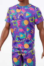 Load image into Gallery viewer, Barbie Ken Fashionistas Doll #162 with Rooted Brunette Hair Wearing Graphic Purple Top, Shorts &amp; Yellow Shoes, Toy for Kids 3 to 8 Years Old
