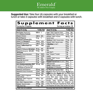Emerald Labs Women's 45+ Clinical Multi - Multivitamin with CoQ10, B Vitamins, L-Glutathione to Support Healthy Heart, Strong Bones, Balanced Hormones - 120 Vegetable Capsules
