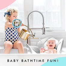 Load image into Gallery viewer, Blooming Bath Lotus Baby Bath Seat - Premium Baby Bathtub, Fits Most Sinks - Newborn &amp; Baby Essentials - Baby Gifts - 33" - Grey/White/Yellow
