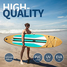 Load image into Gallery viewer, Inflatable Stand Up Paddle Board, 11'×33''×6''(6'' Thick) ISUP Non-Slip Deck,Bottom Fin for Paddling, Surf Control with Premium SUP Accessories &amp; Backpack for Youth Adults Beginner

