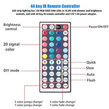 Load image into Gallery viewer, HIKO23 LED Strip Lights, 32.8FT 5m RGB LED Light Strip Color Changing 5050 LED Tape Lights with 44 Key Remote Bar Home Decoration
