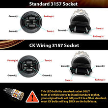 Load image into Gallery viewer, LASFIT 3157 LED Bulb Switchback 3057 4157 White Amber CANBUS Anti Hyper Flash LED Automotive Front Turn Signal Light Bulb Plug and Play Only for Standard Socket (Pack of 2)
