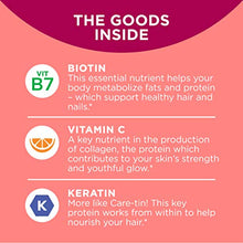 Load image into Gallery viewer, OLLY Undeniable Beauty Gummy, 30 Day Supply (60 Gummies), Grapefruit Glam, Biotin, Vitamin C, Keratin, For Hair, Skin, Nails, Chewable Supplement
