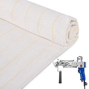 Primary Tufting Cloth with Marked Lines,Rug Backing Fabric,Monks Cloth for Cut/Loop Pile Tufting Gun, Punch Needle (82.7x39.4in)