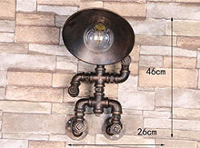 Load image into Gallery viewer, Wen long shop Industrial Vintage Wall Lights Fitting Lamp Water Pipe Wall Sconces Fixture for Home Decor Pub Cafe Hotel Steampunk Style (Rust)
