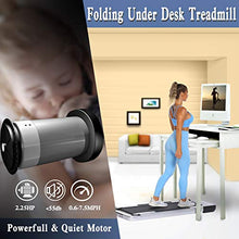 Load image into Gallery viewer, ANCHEER Folding Treadmill for Home Workout, 2.25HP Electric Walking Under Desk Treadmill with APP Control, Portable Exercise Walking Jogging Running Machine
