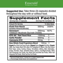 Load image into Gallery viewer, Cholesterol Health - with Flush-Free Niacin, CoQ10, Red Yeast Rice &amp; Garlic - Support Healthy Cholesterol Levels, Heart Health, and Blood Circulation - Emerald Labs - 90 Vegetable Capsules

