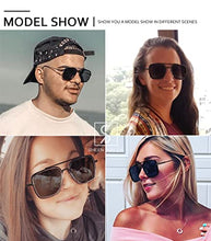 Load image into Gallery viewer, 2PCS Spider Man Sunglasses Retro Square Metal Frame for Men Women Sunglasses Classic Edith Cosplay Tony Stark Small Size
