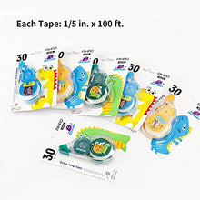 Load image into Gallery viewer, AIHAO Correction Tape, 100ft (30 m）x 1/5in (5mm), White Tape, 6 Count, Wipe Out Tape, Instant Corrections, Cute Design Correction Tapes
