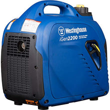 Load image into Gallery viewer, Westinghouse iGen2200 Portable Inverter Generator 1800 Rated &amp; 2200 Peak Watts, Gas Powered, CARB Compliant
