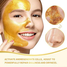 Load image into Gallery viewer, Gold Facial Mask, Peel off Mask, Blackhead Remover Mask with 24K Gold Extract, Anti-Aging, Deep Cleansing Blackhead ＆ Acne Scars, Dirt ＆ Oil, Repairs Uneven Skin Tone
