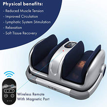 Load image into Gallery viewer, Miko Foot Massager Shiatsu Machine With Multi-Pressure Settings, Vibration, Deep-Kneading, Heat and Wireless Remote- Alleviate Discomfort From Plantar Fasciitis, Neuropathy, Diabetes Fits Up To Size15
