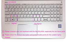 Load image into Gallery viewer, Keyboard Skin for 17.3" HP Envy 17m-ae111dx 17-bs, 15.6" HP Pavilion X360 15-br075nr, HP Envy X360 15m-bp012dx bp011dx/bp111dx/bp112dx 15m-bq121dx, HP 15-CB 15-CC 15-CD 15-CH 15-BW 15-BS Series Silver
