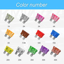 Load image into Gallery viewer, 130 Pcs Car Standard Blade Fuse Assortment Kit (1/2/3/4/5/7.5/10/15/20/25/30/35/40A), Puller Tool Included, Well Organized, Fuse Replacement for Cars, SUVs, Vehicles, Boats, Motorbikes, Trucks
