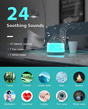 Load image into Gallery viewer, Anescra White Noise Machine with Rechargeable Battery Night Light for Baby Adults Kids, Portable Sleep Sound Machine for Home, Office, Travel
