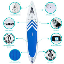Load image into Gallery viewer, Tuxedo Sailor Inflatable Paddle Boards 12'7×28"×6" Inflatable SUP with Stand Up Paddle Board,Shoulder Strap,Fins,ISUP Adj Paddle,Pump,Backpack,Leash,Repair Kit,10L Dry Bag
