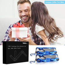 Load image into Gallery viewer, Allen Wrench Set, 2 Pack Hex Key Set Metric &amp; Standard SAE - Allen Key Set Made of Aluminum Alloy for Hex Head Socket Screw, Tool for Men Women Husband Stocking Stuffers for Men
