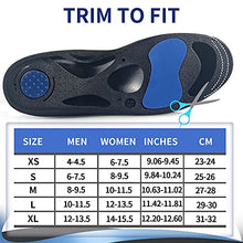 Load image into Gallery viewer, PCSsole Orthotic High Arch Support Insoles, Comfort Gel Work Boot Insert for Flat Feet, Plantar Fasciitis, Feet Pain, Heel Spur Pain,Metatarsalgia,Over Pronation for Men and Women（26cm）
