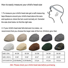 Load image into Gallery viewer, JANGOUL Kids Wool Tweed Flat Cap Herringbone Boy Girl Newsboy Caps Infant Toddler Child Youth Beret Hat Ivy Gatsby Cap (2-3T, Flecked Green)
