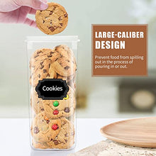 Load image into Gallery viewer, PRAKI Airtight Food Storage Container Set, 16 Pcs BPA Free Plastic Dry Food Canisters for Kitchen Pantry Organization and Storage Ideal for Cereal, Flour &amp; Sugar - Labels, Marker(Black)

