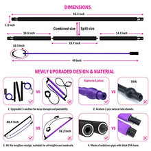 Load image into Gallery viewer, Viajero Pilates Bar Kit for Portable Home Gym Workout - 2 Latex Exercise Resistance Band - 3-Section Sticks - All-in-one Strength Weights Equipment for Body Fitness Squat Yoga with E-Book &amp; Video
