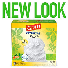Load image into Gallery viewer, Glad ForceFlex Tall Kitchen Drawstring Trash Bags, 13 Gal, 100 Ct (Package May Vary)

