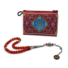 Load image into Gallery viewer, ALBATROSART -Prestige Series -1- (8mm,33 Beads) Worry Beads-Prayer Beads-Tesbih-Tasbih-Tasbeeh-Misbaha-Masbaha-Subha-Rosary (Red Agate Stone Prayer Beads)
