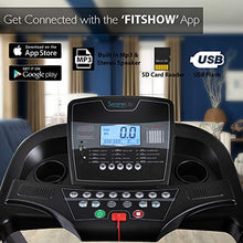 Load image into Gallery viewer, SereneLife Foldable Digital Home Gym Treadmill | Smart Auto Incline Exercise Machine with Downloadable App | Large Running Treadmill with MP3 Player &amp; Stereo Speakers | 2.5HP, 10MPH Speed - SLFTRD35
