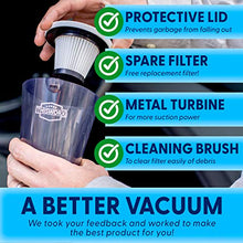 Load image into Gallery viewer, Portable Car Vacuum Cleaner: High Power Corded Handheld Vacuum w/ 16 foot cable - 12V - Best Car &amp; Auto Accessories Kit for Detailing and Cleaning Car Interior
