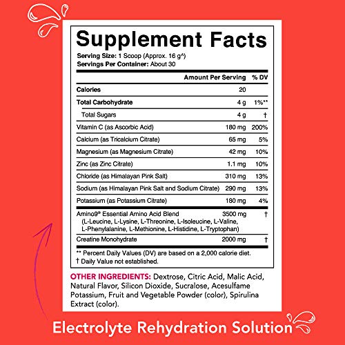 Load image into Gallery viewer, Post Sweat Advanced Hydration Post-Workout Supplement Powder | Muscle Recovery Sports Drink with Electrolytes + 9 Essential Amino Acids | Informed Choice Sport Certified & Non-GMO (Fruit Punch)