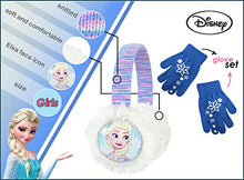 Load image into Gallery viewer, Disney Frozen II Elsa Earmuff and Glove Set [4015] Blue
