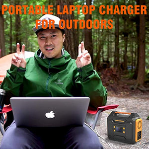 DenGaWa Portable Power Station 250Wh, Laptop Charger Lithium Battery Power Supply with 110V/250W Pure Sine Wave AC Output, DC USB Ports for Outdoors Camping Home Emergency