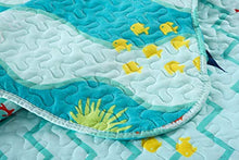 Load image into Gallery viewer, TT LINENS 2 Piece Kids Quilt Set Lightweight Bedspread Decoration Throw Blanket Teens Boys Girls Bed Printed Beach Sea Sea Life Bedding Coverlet Comforter Set/ 277 Fish Quilt (Twin)
